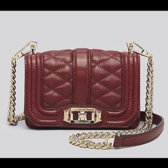 Rebecca Minkoff Handbags - Wine Red Quilted Rebecca Minkoff Crossbody Mini Bag